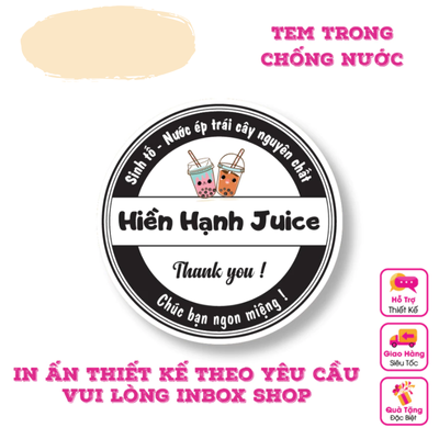 In Tem Nhãn Decan Trong, Sticker Chống Nước